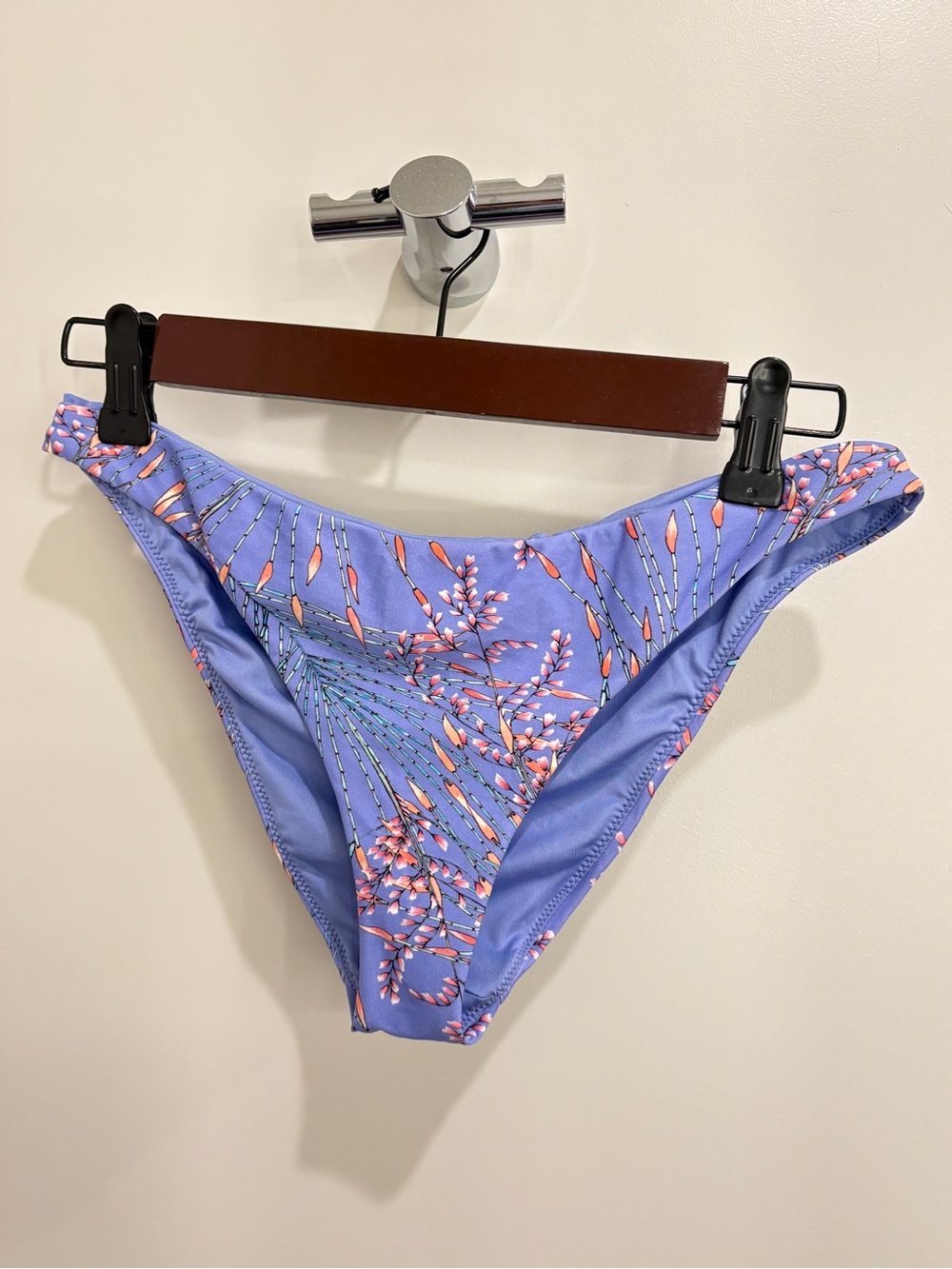 NWT O’Neill Reversible Rockley Bikini Bottom Medium MD Lavender Botanical Floral - Picture 3 of 11